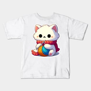 the knitty kitty Kids T-Shirt